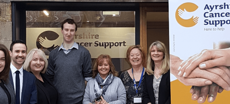 Digby Brown support Ayrshire Cancer Support
