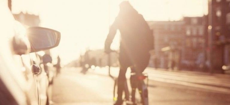 Cyclist in the city
