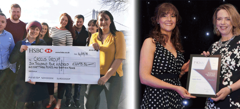 Inverness Cheque Handover to Crocus Group