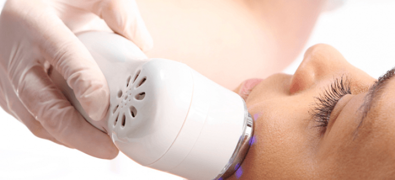 Woman getting beauty treatment