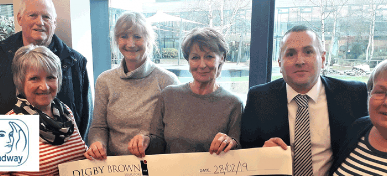 Inverness Cheque Handover 2019- Headway Highland