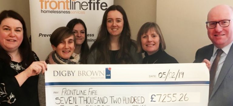 Kirkcaldy Cheque Handover