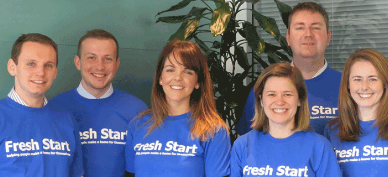 Marathon runners in aid of FreshStart
